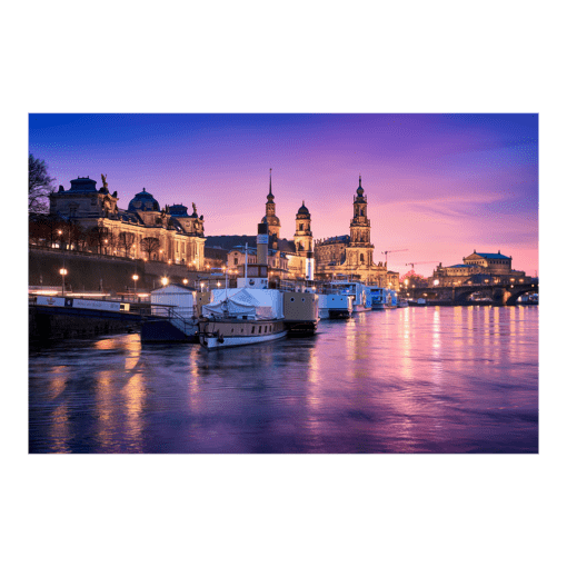 Fotoabzug (00362) Dresden am Abend