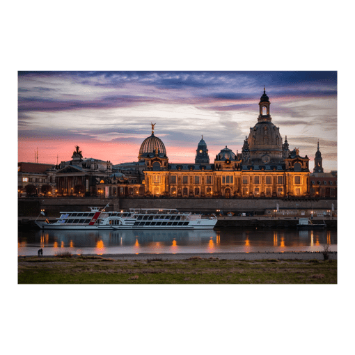 Acryl Board (00369) Dresden am Abend