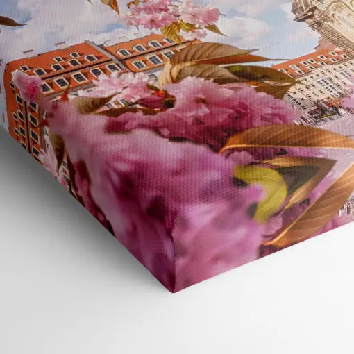 Leinwand (00400) Kirschblüten an der Frauenkirche – Bild 2