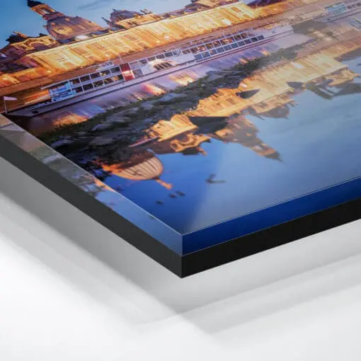 Acryl Board (00408) Dresden Skyline zur Blauen Stunde – Bild 3