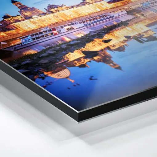 Alu-Dibond (00408) Dresden Skyline zur Blauen Stunde – Bild 4