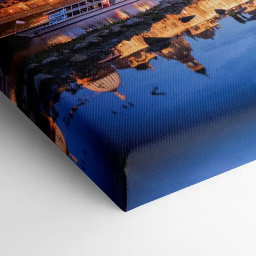 Leinwand (00408) Dresden Skyline zur Blauen Stunde – Bild 2