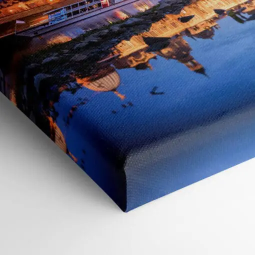 Leinwand (00408) Dresden Skyline zur Blauen Stunde – Bild 3