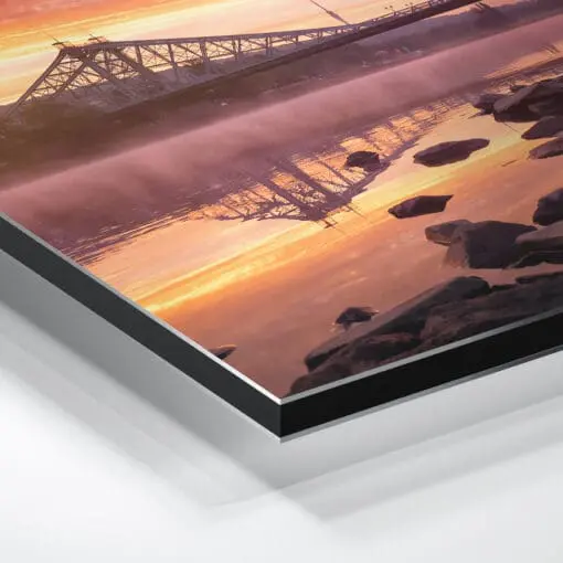 Alu-Dibond (00441) Brennende Wolken am Blauen Wunder – Bild 3