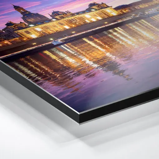Alu-Dibond (00461) Dresden Skyline am Abend – Bild 2