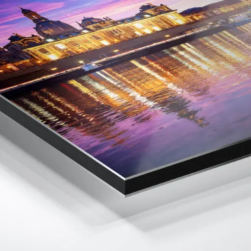 Alu-Dibond (00461) Dresden Skyline am Abend – Bild 4