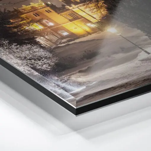 Acryl Board (00488) Schloss Eckberg im Winter – Bild 2