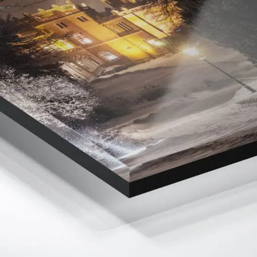 Acryl Board (00488) Schloss Eckberg im Winter – Bild 3