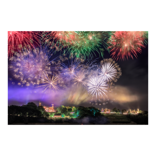 Alu-Dibond (00539) Schlössernacht Feuerwerk