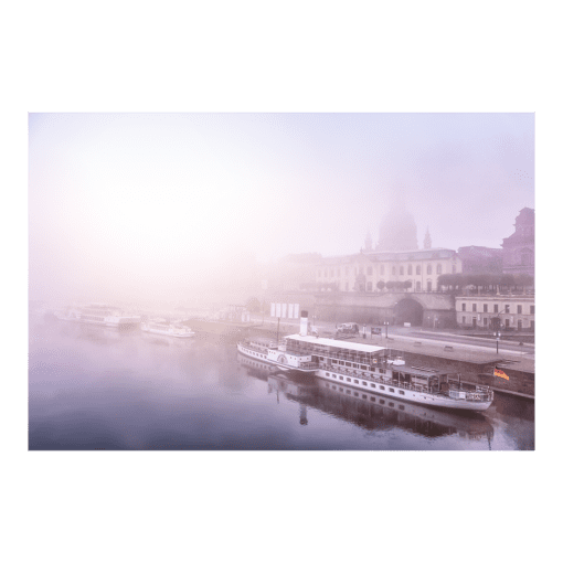 Fotoabzug (00554) Dresden im Nebel