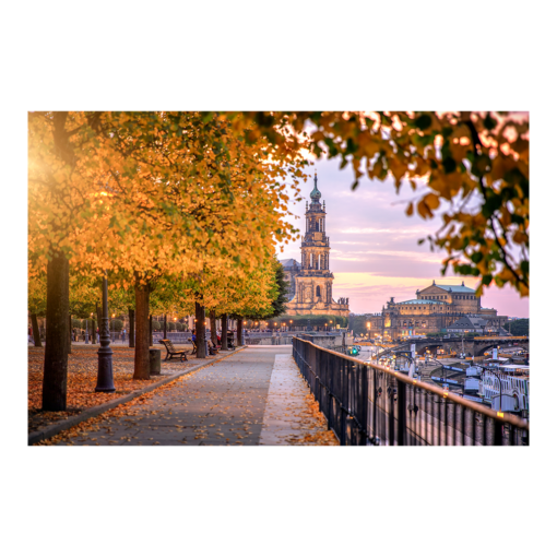Poster (00562) Brühlsche Terrasse im Herbst
