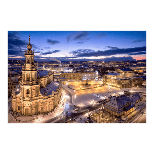 Fotoabzug (00576) Hofkirche im Winter