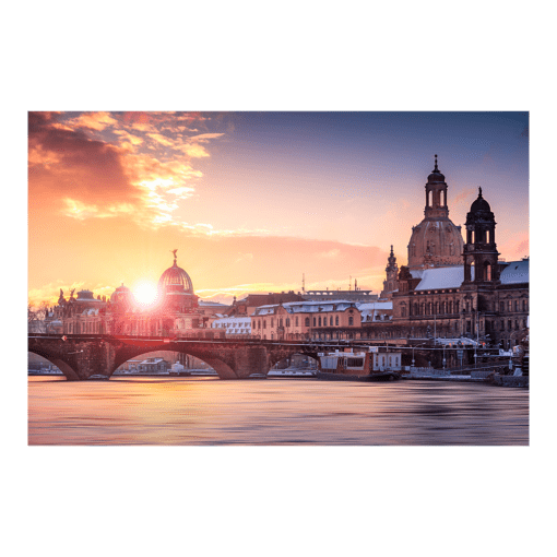 Poster (00585) Dresden Sonnenaufgang