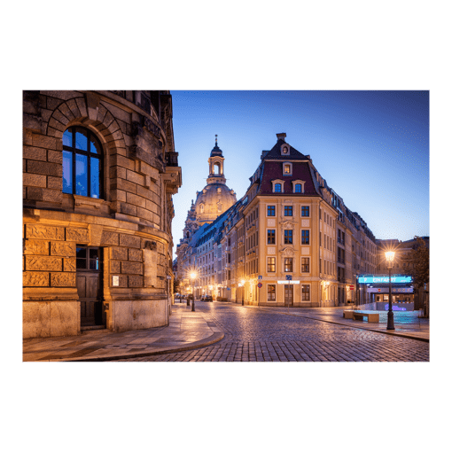 Alu-Dibond (00626) Rampische Straße zur Blauen Stunde
