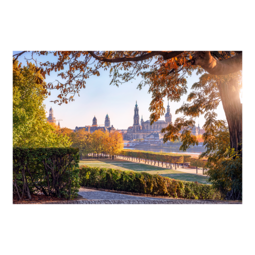 Leinwand (00642) Dresden Skyline im Herbst