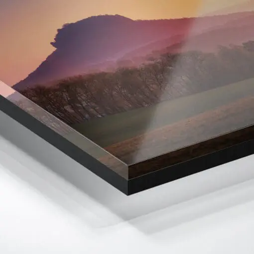 Acryl Board (00643) Sonnenaufgang am Lilienstein – Bild 3