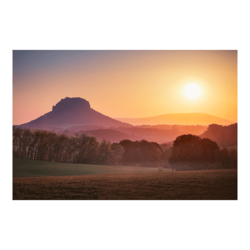 Leinwand (00643) Sonnenaufgang am Lilienstein