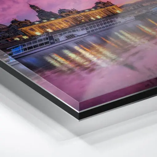 Acryl Board (00649) Dresden Skyline Sonnenuntergang – Bild 2