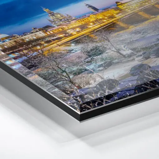 Acryl Board (00658) Dresden Skyline im Winter – Bild 2