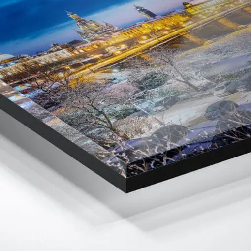 Acryl Board (00658) Dresden Skyline im Winter – Bild 3