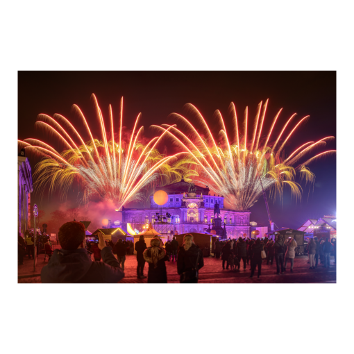 Leinwand (00665) SemperOpernball Feuerwerk
