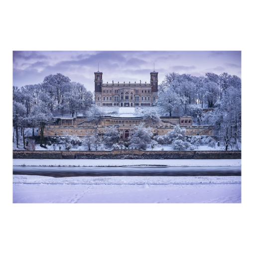 Poster (00667) Schloss Albrechtsberg im Winter