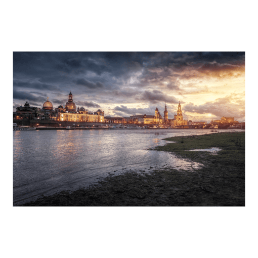 Acryl Board (00678) Sturmabend Dresden Skyline