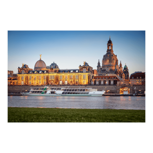 Alu-Dibond (00680) Dresden am Abend