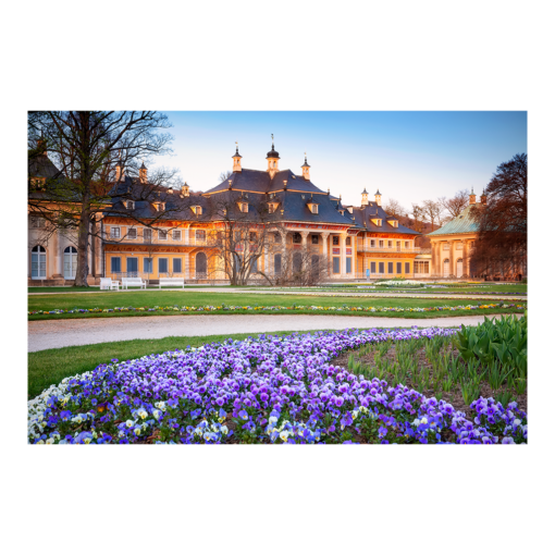 Leinwand (00681) Schloss Pillnitz im Frühling