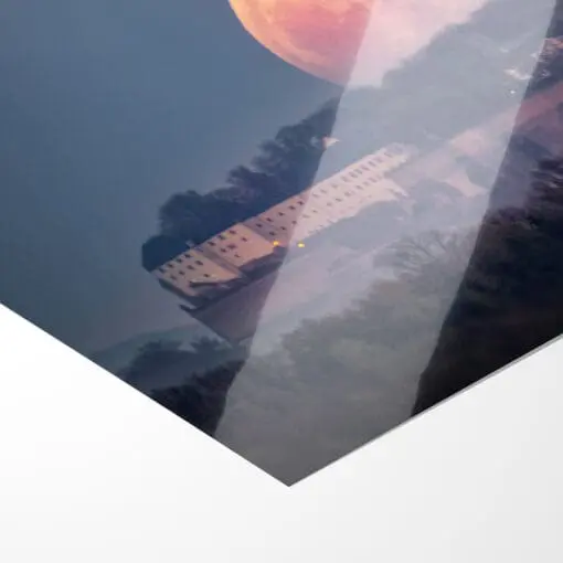 Poster (00691) Vollmond hinter Festung Königstein – Bild 2
