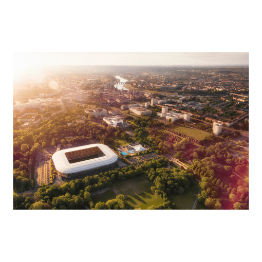 Leinwand (00715) Dynamo Stadion Luftbild
