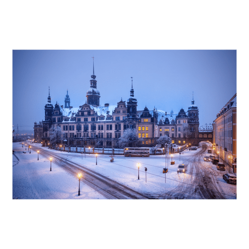 Fotoabzug (00780) Residenzschloss Dresden im Winter