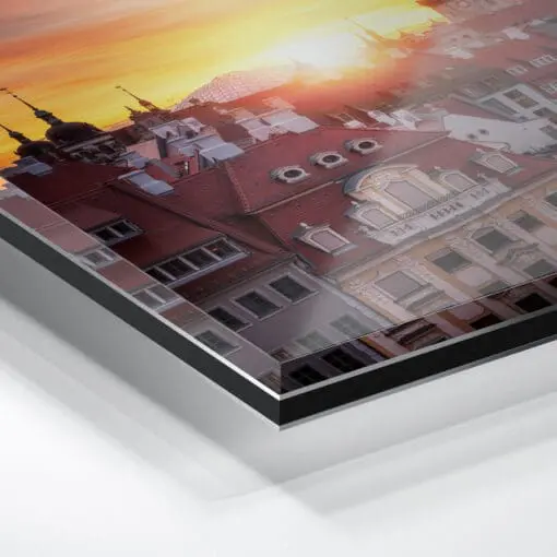 Acryl Board (00803) Altstadt Dresden zum Sonnenuntergang – Bild 2