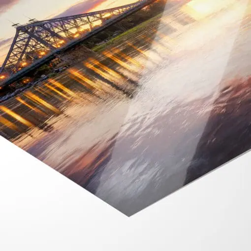 Poster (00814) Blaues Wunder zum Sonnenuntergang – Bild 2