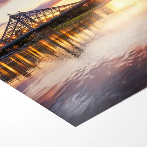 Poster (00814) Blaues Wunder zum Sonnenuntergang – Bild 3