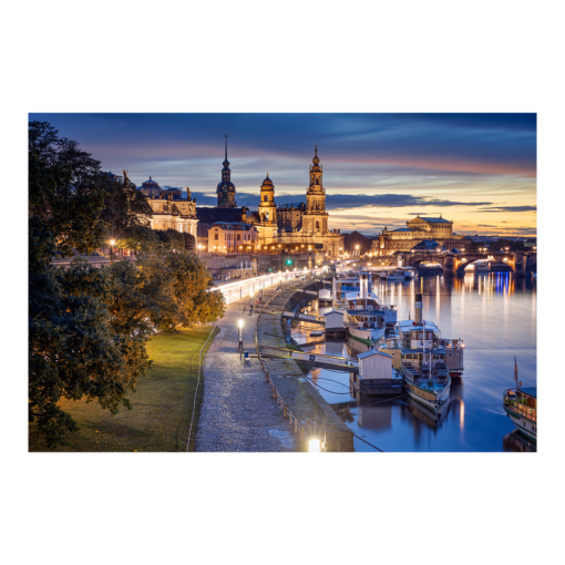 Poster (00875) Terrassenufer am Abend