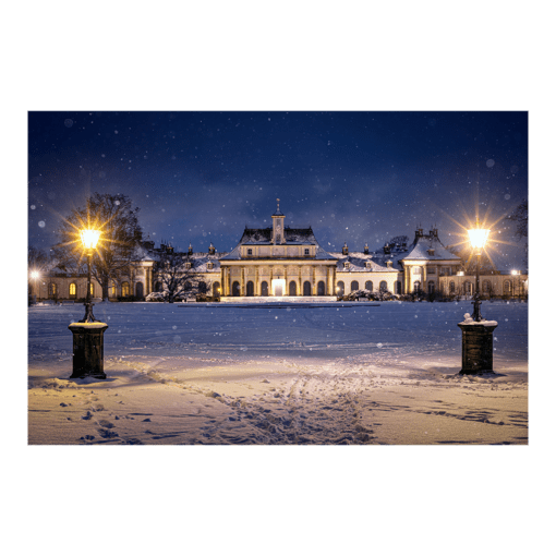 Leinwand (00894) Schloss Pillnitz im Winter