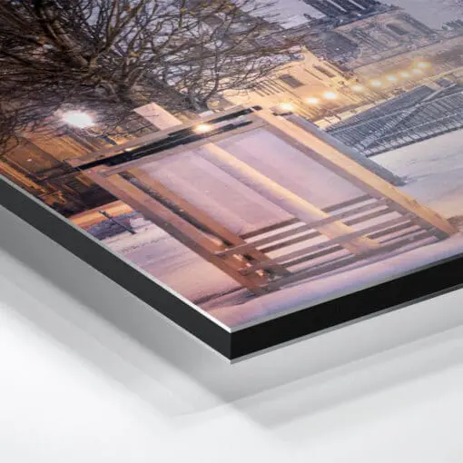 Alu-Dibond (00895) Brühlsche Terrasse im Winter – Bild 5