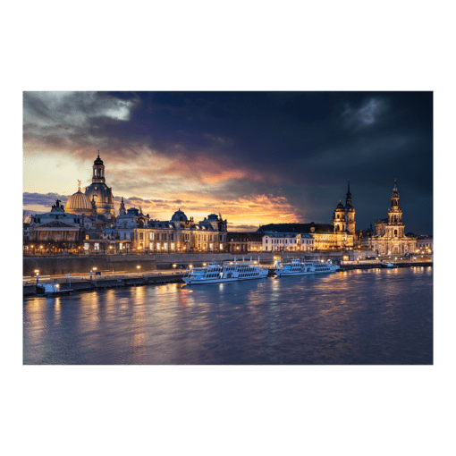 Fotoabzug (00906) Dresden Skyline im Sturm