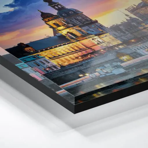 Acryl Board (00909) Hofkirche Dresden am Abend – Bild 3
