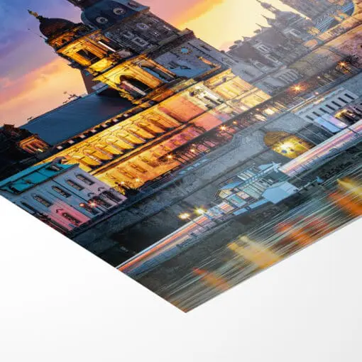 Fotoabzug (00909) Hofkirche Dresden am Abend – Bild 3