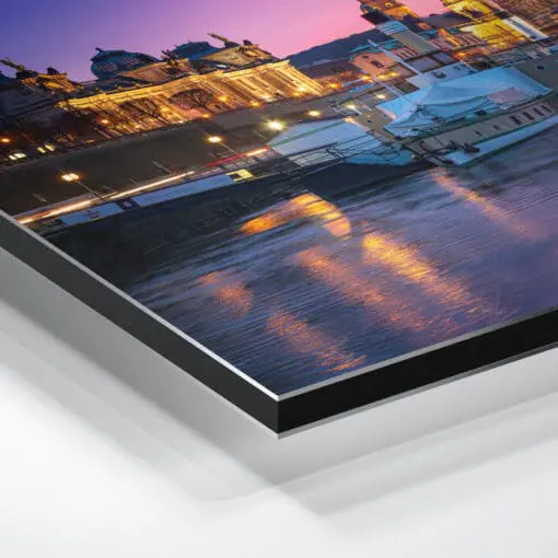 Alu-Dibond (00910) Terrassenufer am Abend – Bild 3