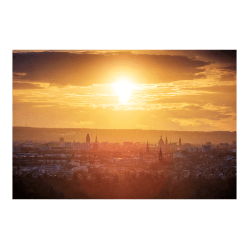 Acryl Board (00916) Dresden Goldene Stunde