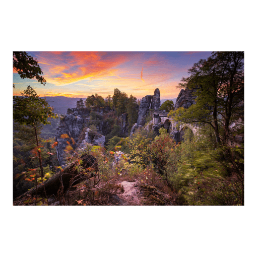 Acryl Board (00928) Bastei im Herbst