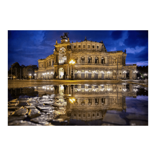 Poster (00981) Semperoper Spiegelung