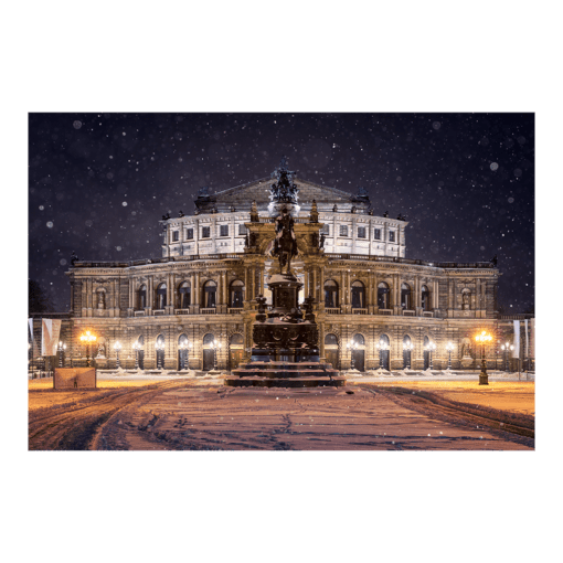 Fotoabzug (00986) Semperoper im Winter