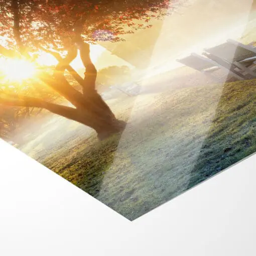 Poster (00989) Großer Garten im Nebel – Bild 2