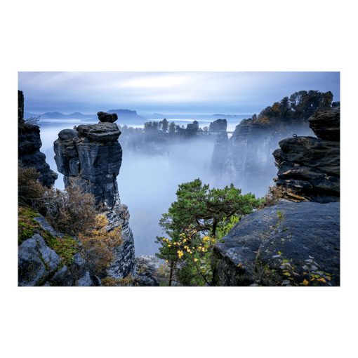 Acryl Board (01010) Nebel in der Bastei