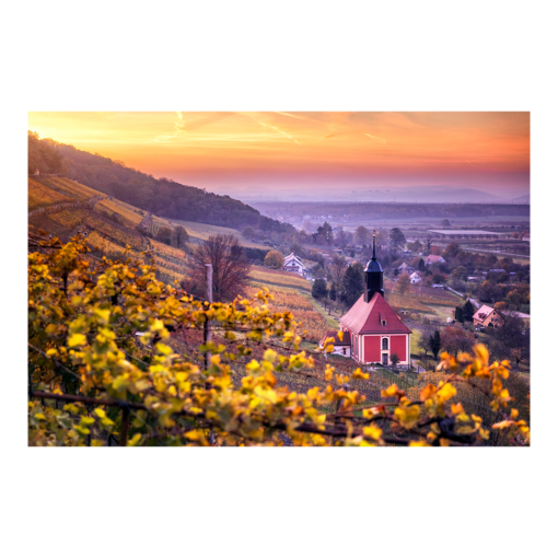 Poster (01019) Weinbergkirche im Herbst