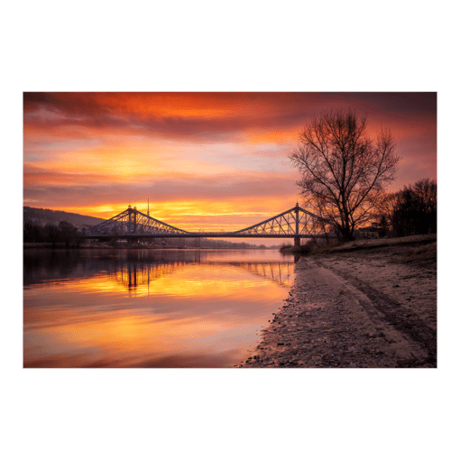 Fotoabzug (01026) Blaues Wunder am Morgen
